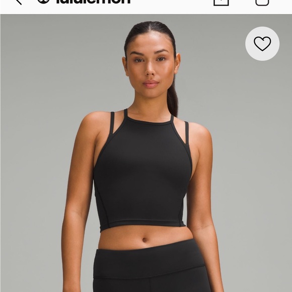 lululemon wunder train high neck cross back tank size 4 - Picture 2 of 2